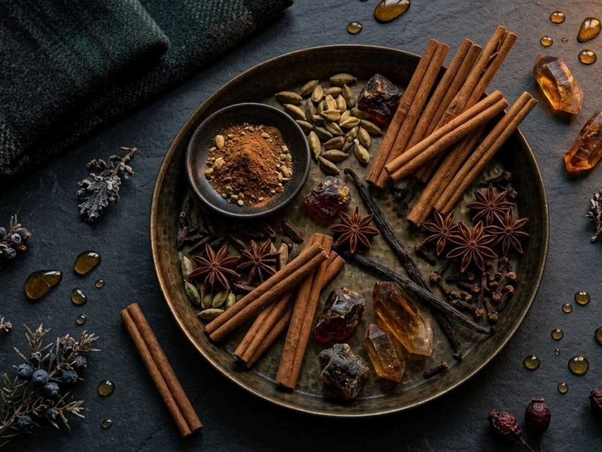 Spicy winter fragrance mood image