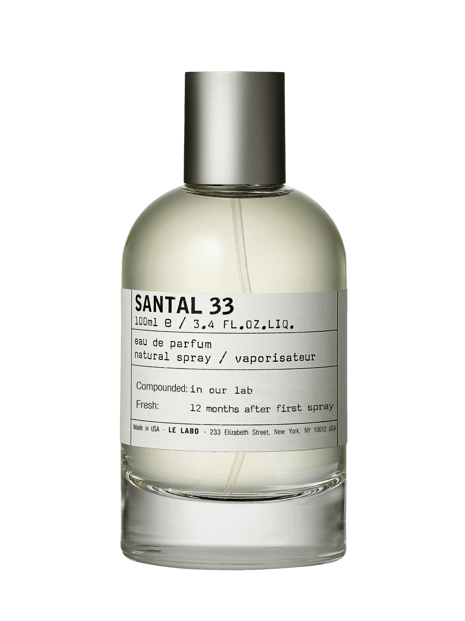 Le Labo Santal 33 fragrance bottle image